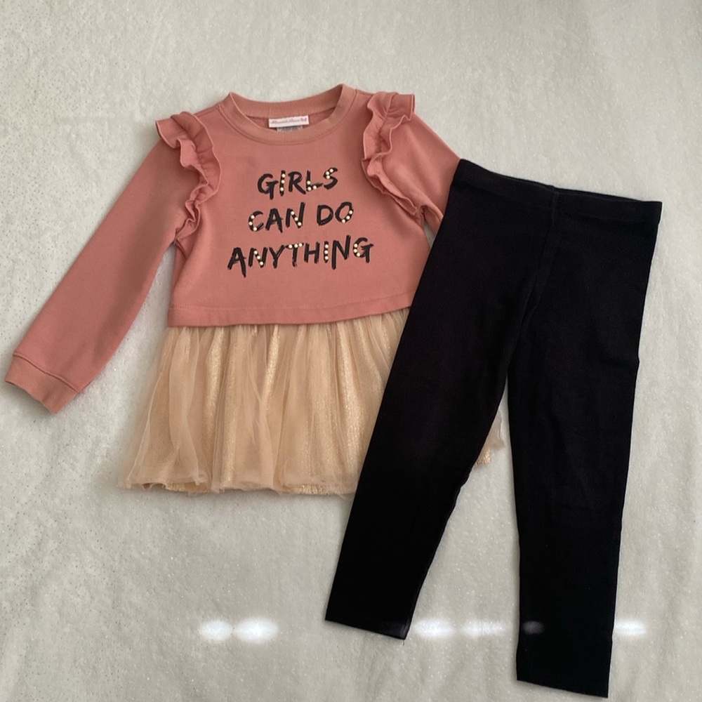Bonnie Jean Sweater and leggings Size 5T